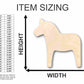 Unfinished Wood Dala Horse Shape - Animal - Craft - up to 46" DIY
