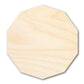 Unfinished Wood Decagon Shape | DIY Craft Cutout | Up to 36"