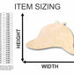 Unfinished Wood Detective Hat Shape - Craft - up to 46" DIY