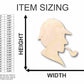 Unfinished Wood Detective Shape - Craft - up to 46" DIY
