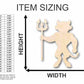Unfinished Wood Devil Shape - Craft - up to 46" DIY