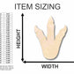 Unfinished Wood Dinosaur Foot Shape - Craft - up to 46" DIY