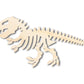 Unfinished Wood Dinosaur Skeleton Shape - Craft - up to 46" DIY