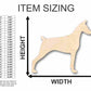Unfinished Wood Doberman Dog Shape - Animal - Pet - Craft - up to 46" DIY