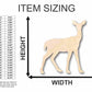 Unfinished Wood Deer Shape - Animal - Craft - up to 46" DIY