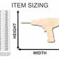 Unfinished Wood Drill Shape - Tool - Craft - up to 46" DIY