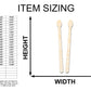 Unfinished Wood Drum Sticks Shape - Craft - up to 46"
