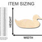Unfinished Wood Sitting Duck Shape - Animal - Wildlife - Craft - up to 46" DIY