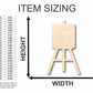 Unfinished Wood Artist Painting Easel Shape - Craft - up to 46" DIY