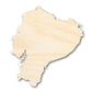 Unfinished Wood Ecuador Shape - Craft - up to 46"