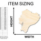 Unfinished Wood Ecuador Shape - Craft - up to 46"