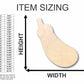 Unfinished Wood Eggplant Shape - Kitchen - Food - Craft - up to 46" DIY