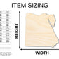 Unfinished Wood Egypt Shape - Craft - up to 46"