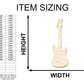 Unfinished Wood Electric Guitar Shape - Craft - up to 46"