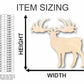 Unfinished Wood Elk Shape - Animal - Wildlife - Craft - up to 46" DIY