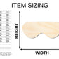 Unfinished Wood Goggles Shape - Craft - up to 46"