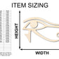 Unfinished Wood Eye of Ra Shape - Egypt - Mythical Craft - up to 46" DIY