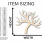 Unfinished Wood Tree No Leaves Shape - Fall - Winter - Craft - up to 46" DIY