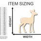 Unfinished Wood Fawn Deer Shape - Animal - Craft - up to 46" DIY