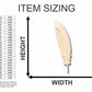 Unfinished Wood Feather Shape - Animal - Bird - Wildlife - Craft - up to 46" DIY