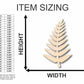 Unfinished Wood Fern Shape - Plants - Craft - up to 46" DIY
