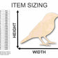 Unfinished Wood Finch Shape - Animal - Bird - Wildlife - Craft - up to 46" DIY