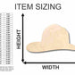 Unfinished Wood Fireman's Hat Shape - Firefighter - Craft - up to 46" DIY