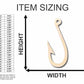 Unfinished Wood Fish Hook Shape - Fishing - Ocean- Craft - up to 46" DIY