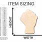 Unfinished Wood Raised Fist Shape - Craft - up to 46" DIY