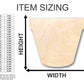 Unfinished Wood Flower Pot Shape - Flower - Craft - up to 46" DIY