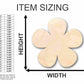 Unfinished Wood Flower Shape - Spring - Craft - up to 46" DIY