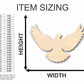 Unfinished Wood Flying Dove Shape - Bird - Wildlife - Craft - up to 46" DIY