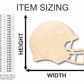 Unfinished Wood Football Helmet Shape - NFL DIY Helmet - Craft - up to 46"