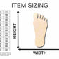 Unfinished Wood Foot Shape - Craft- up to 46" DIY
