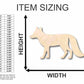 Unfinished Wood Fox Shape - Animal - Craft - up to 46" DIY