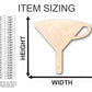 Unfinished Wood Funnel Shape - Craft - up to 46" DIY