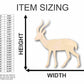 Unfinished Wood Gazelle Shape - Animal - Safari - Craft - up to 46" DIY