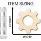 Unfinished Wood Gear Shape - Steampunk Wedding DIY - Craft - up to 46" DIY