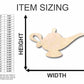Unfinished Wood Genie's Lamp Shape - Craft - up to 46" DIY