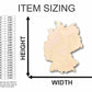Unfinished Wood Germany Shape - Country - Craft - up to 46" DIY