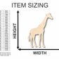 Unfinished Wood Giraffe Shape - Animal - Wildlife - Craft - up to 46" DIY