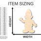 Unfinished Wood Gnome Shape - Garden - Mythical - Craft - up to 46" DIY