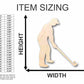 Unfinished Wood Golfer Shape - Sporting - Craft - up to 46" DIY