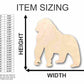 Unfinished Wood Gorilla Shape - Animal - Wildlife - Craft - up to 46" DIY