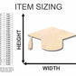Unfinished Wood Graduation Cap Shape - Craft - up to 46" DIY