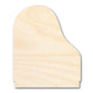 Unfinished Wood Grand Piano Shape - Craft - up to 46" DIY