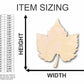 Unfinished Wood Grape Leaf Shape - Fruit - Food - Craft - up to 46" DIY