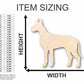 Unfinished Wood Great Dane Dog Shape - Animal - Pet - Craft - up to 46" DIY