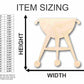 Unfinished Wood Grill Shape - Summer - Craft - up to 46" DIY