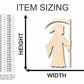 Unfinished Wood Grim Reaper Shape - Death - Craft - up to 46" DIY